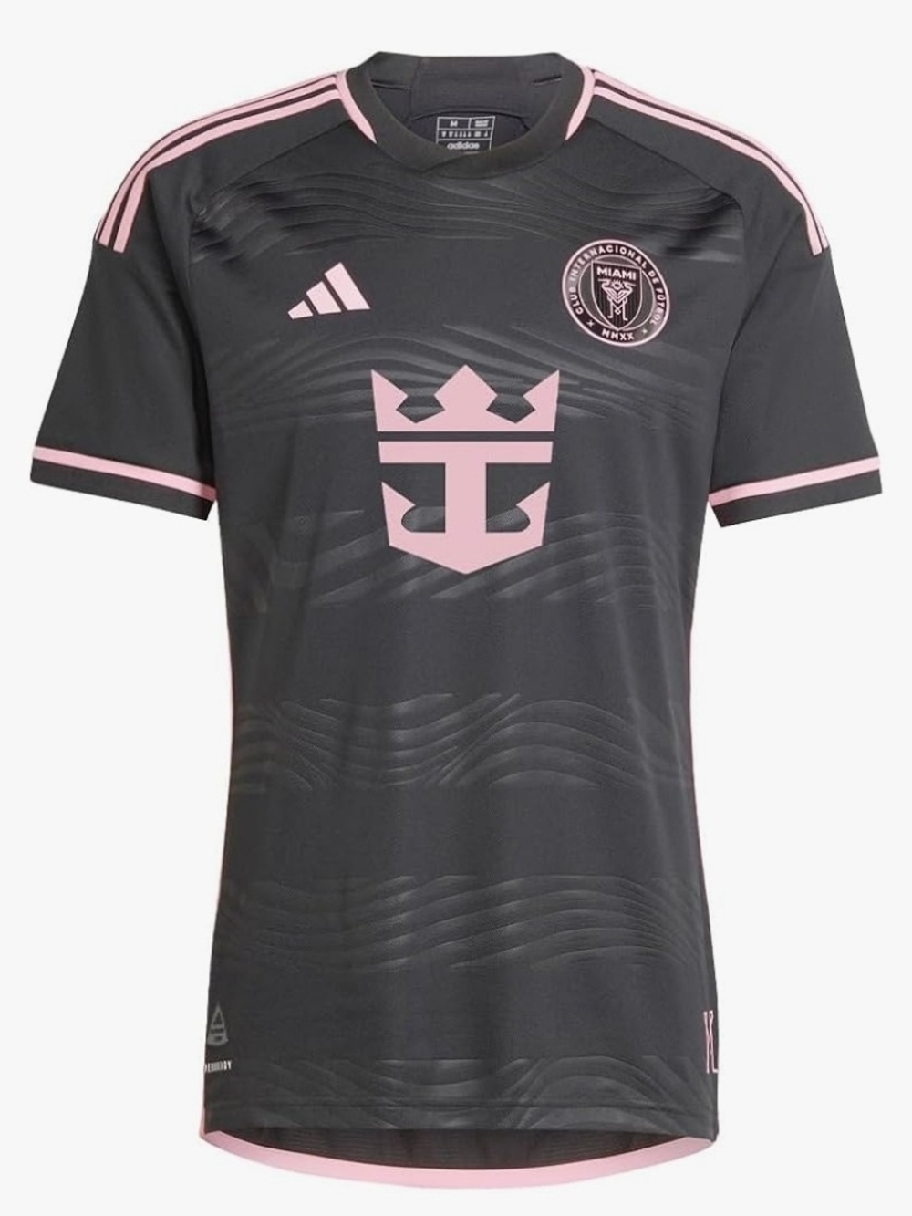 adidas Black and Pink Inter Miami Away Jersey
